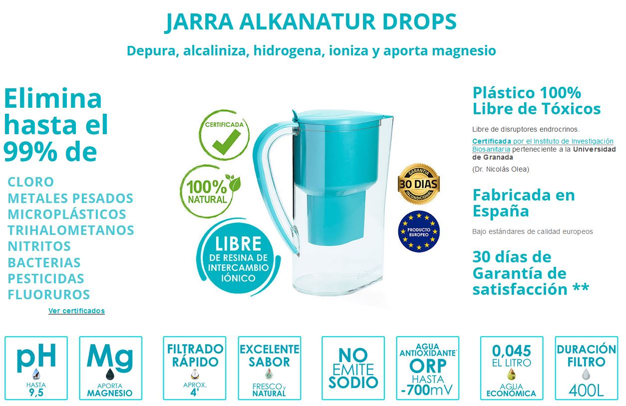 Jarra Alkanatur drops -400 litros